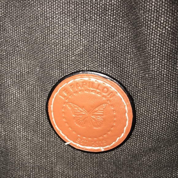 Le Papillon-Dragonfly tote-vintage dark gray white dragonfly, print NWT LAST 1!! - Picture 8 of 10